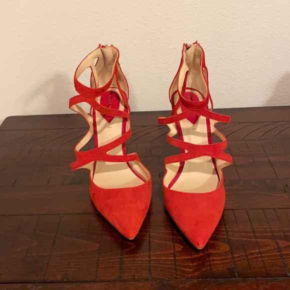 Zara Shoes - Zara Red Heels Size 41